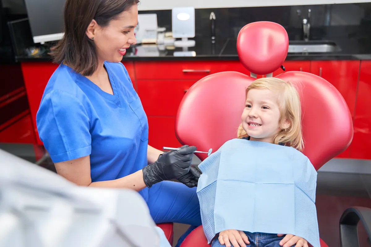 First visit to the dentist and dental care at home