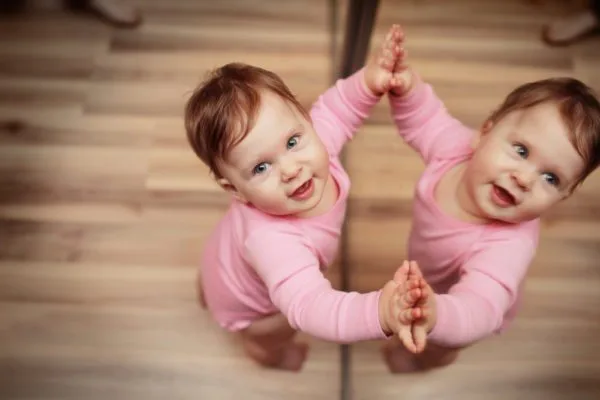 My baby can stand up by herself!